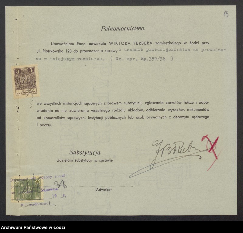 Obraz 15 z jednostki "Josek Ber Rubin – wyrób trykotaży"