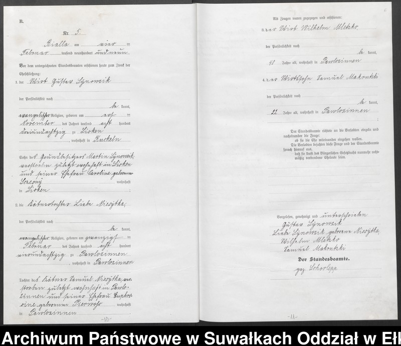 image.from.unit.number "[Heirats-Haupt-Register des Königlichen Preussischen Standes-Amtes Bialla Kreis Johannisburg]"
