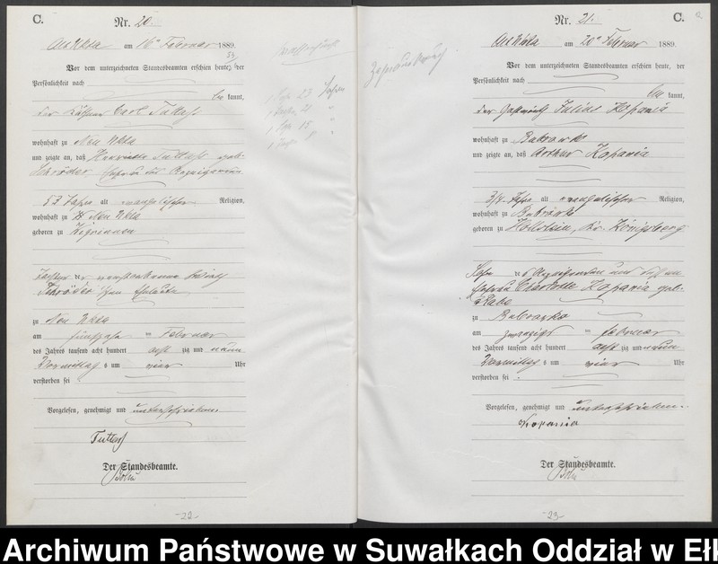 image.from.unit.number "Sterbe-Haupt-Register des Königlichen Preussischen Standes-Amtes Ukta Kreis Sensburg"