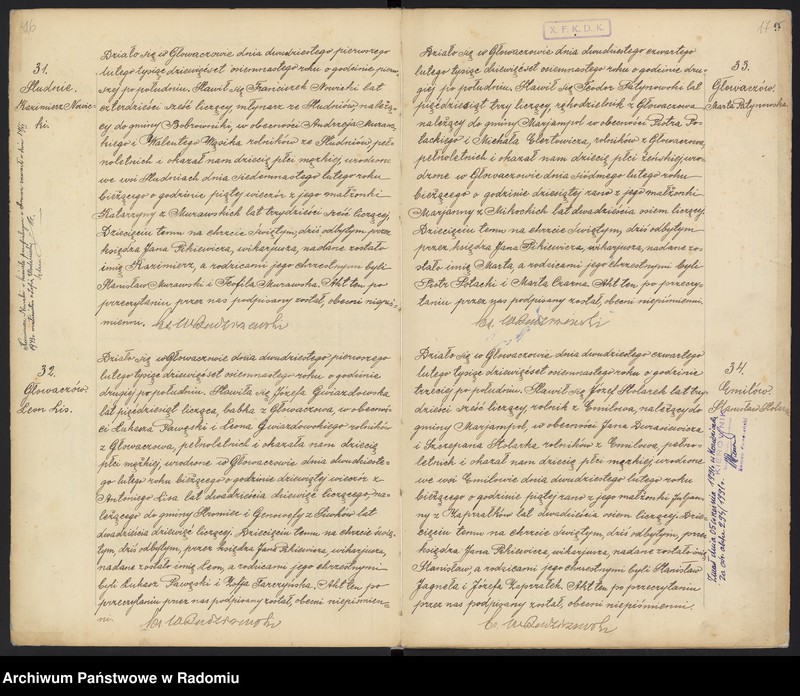 image.from.unit.number "Urząd Stanu Cywilnego w Głowaczowie Akta urodzeń, małżeństw, zgonów 1918 rok"