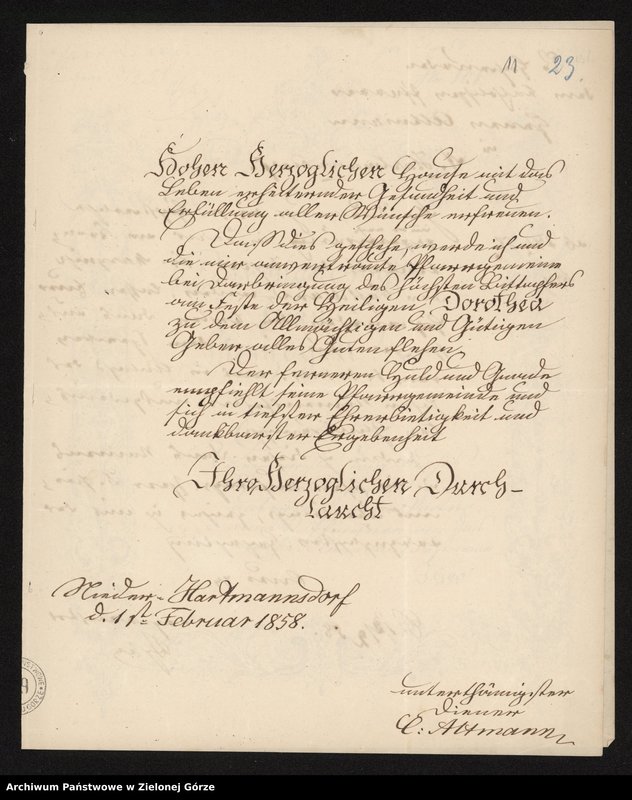 image.from.collection.number "Życzenia oraz dedykacje dla Doroty de Talleyrand-Périgord z lat 1854–1862111"