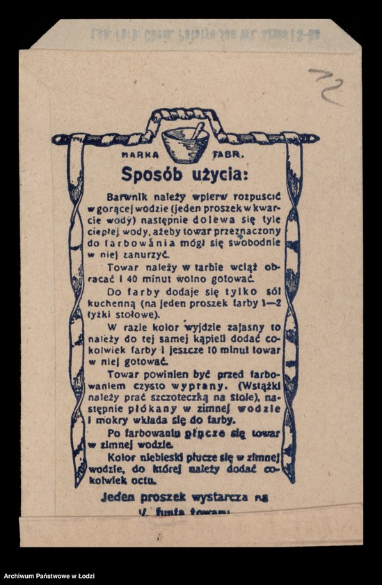 Obraz 14 z jednostki "Jan Władysław Szulc i S-ka- fabrykacja barwników"