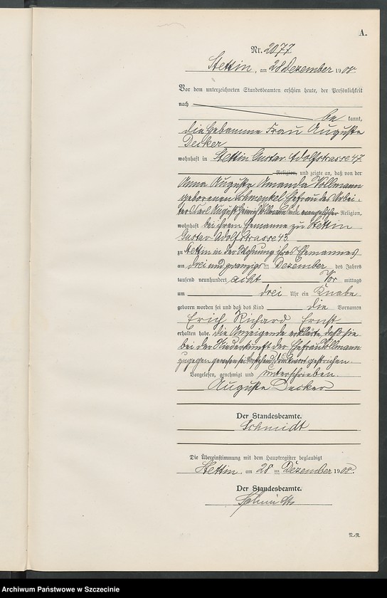 Obraz 15 z jednostki "Geburts-Register"