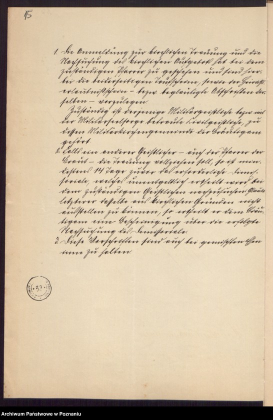 Obraz 17 z jednostki "Die von den Verlobten beigebrachten Urkunden zur Eheschliessung pro 1898"