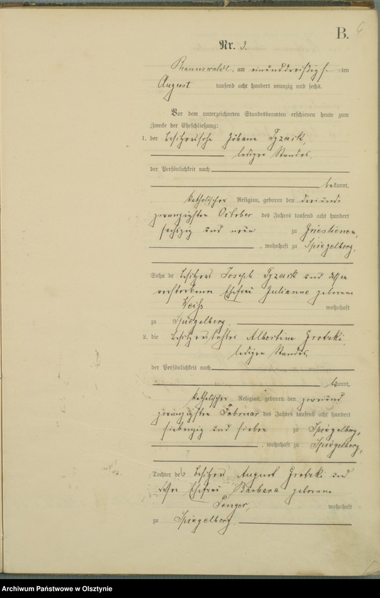 image.from.unit.number "Heiraths-Haupt-Register Nr 1 - 15"