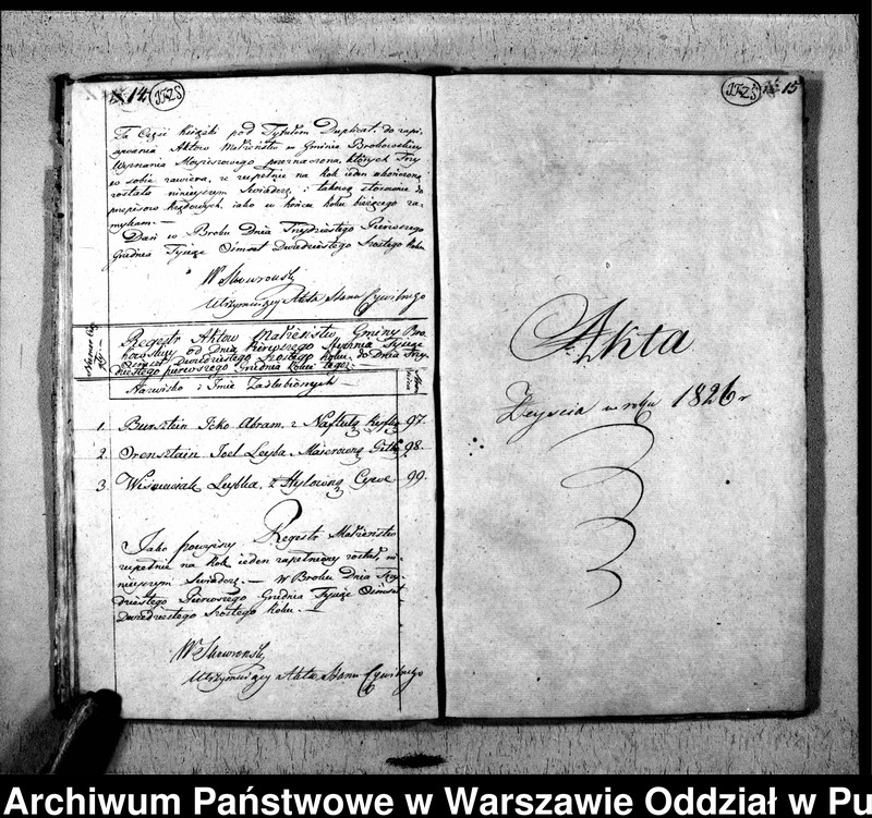 image.from.unit.number "Akta urodzeń, małżeństw i zgonów"