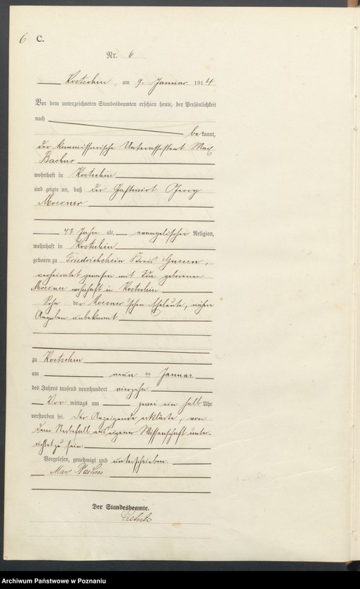 Obraz 8 z jednostki "Sterbe-Haupt-Register"