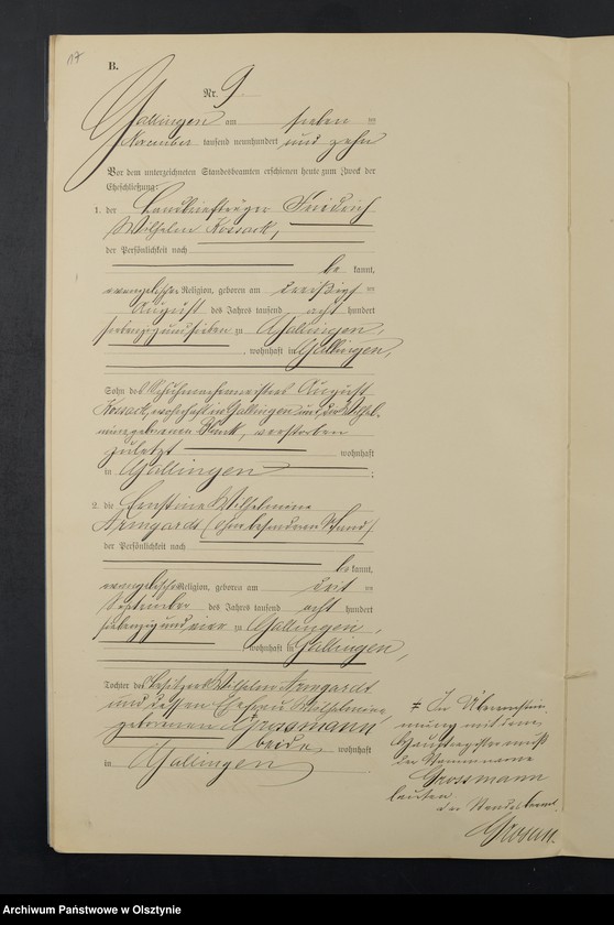 Obraz 20 z jednostki "Heiraths-Neben-Register Nr 1 - 11"
