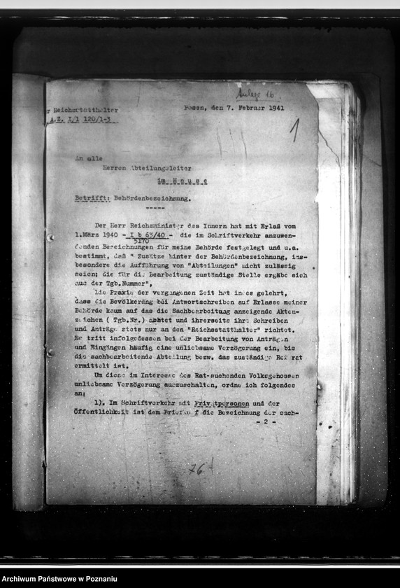 Obraz 5 z jednostki "Behördlicher Schriftverkehr (przepisy)"