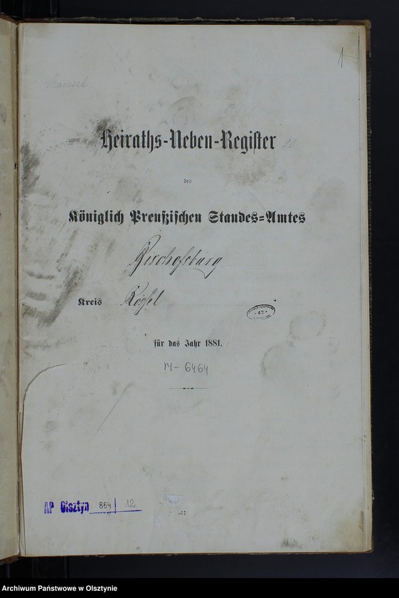 image.from.unit.number "Heiraths-Neben-Register Nr 1 - 26"