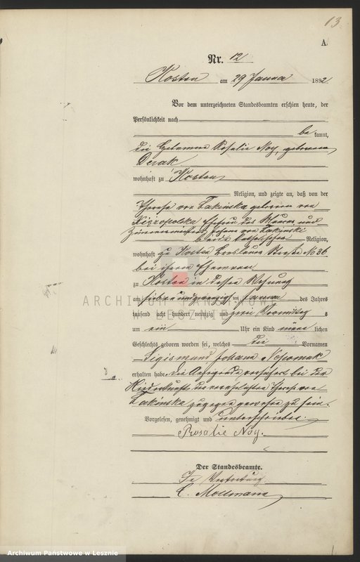 Obraz 16 z jednostki "[Księga urodzeń - miasto]"