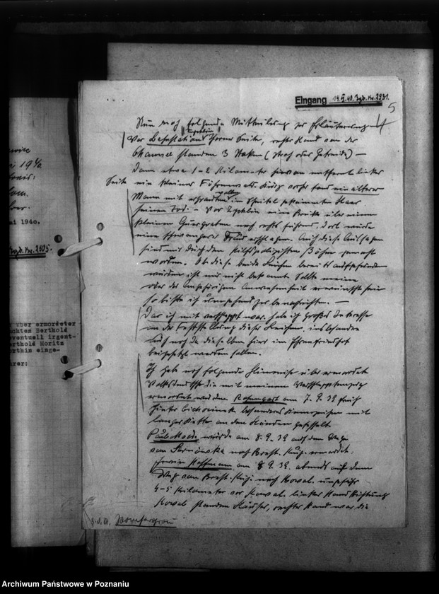 Obraz 9 z jednostki "Schriftwechsel mit Pansegrau (stróż cmentarny) - Thorn (Toruń)"