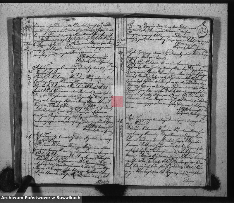 image.from.unit.number "Księga do zapisywania aktów cywilnych zejścia gminy wiżajńskiey, departamentu łomżyńskiego, powiatu kalwaryjskiego"