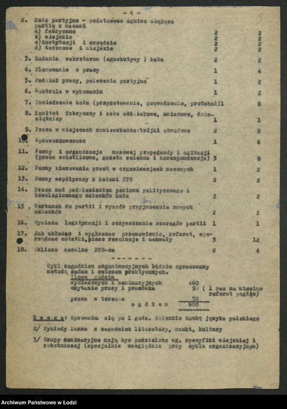 Obraz 10 z jednostki "[Wojewódzka Szkoła Partyjna Polskiej Partii Robotniczej] - programy i bibliografia"