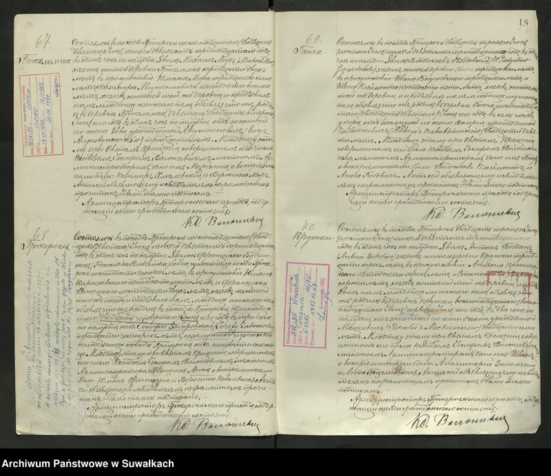 image.from.unit.number "Księga akt urodzeń, małżeństw, zgonów 1913 rok Przerośl"