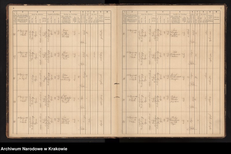 image.from.unit.number "Księga obejmująca wpisy wypadków śmierci Izraelitów w okręgu metrykalnym Krakowskim na rok 1899"