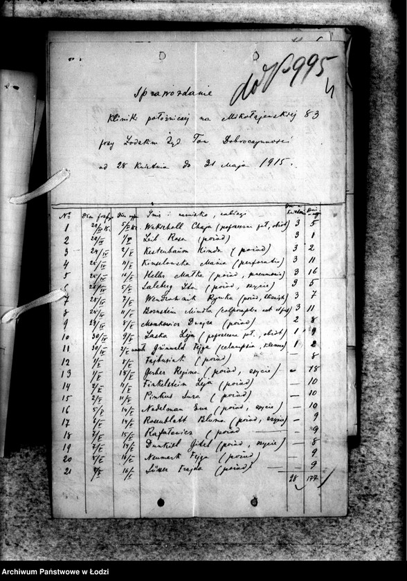 Obraz 7 z jednostki "Dowody Żydowskiego Przytułku Położniczego"