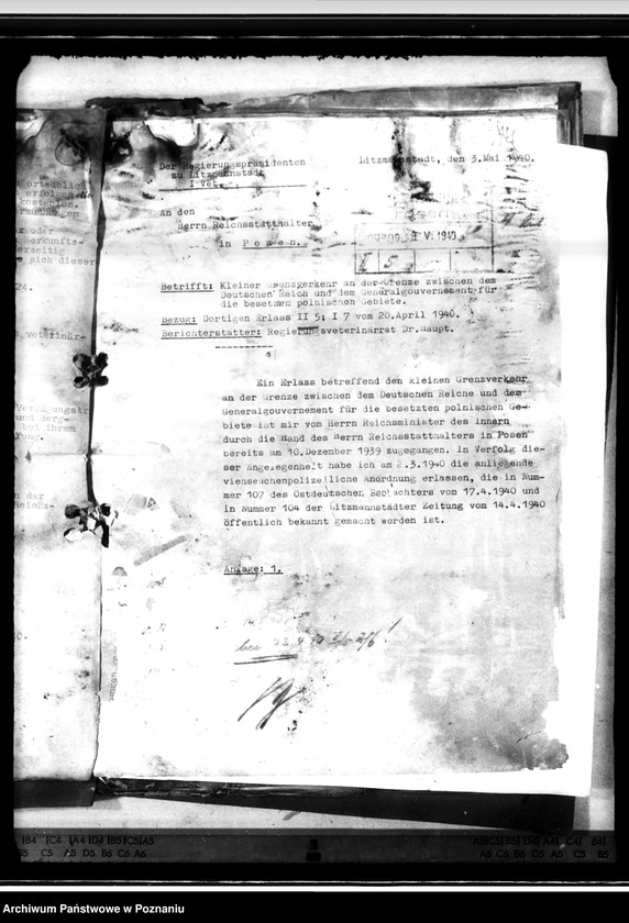 Obraz 20 z jednostki "Genzeinlasstellen. Vieheinfuhr"