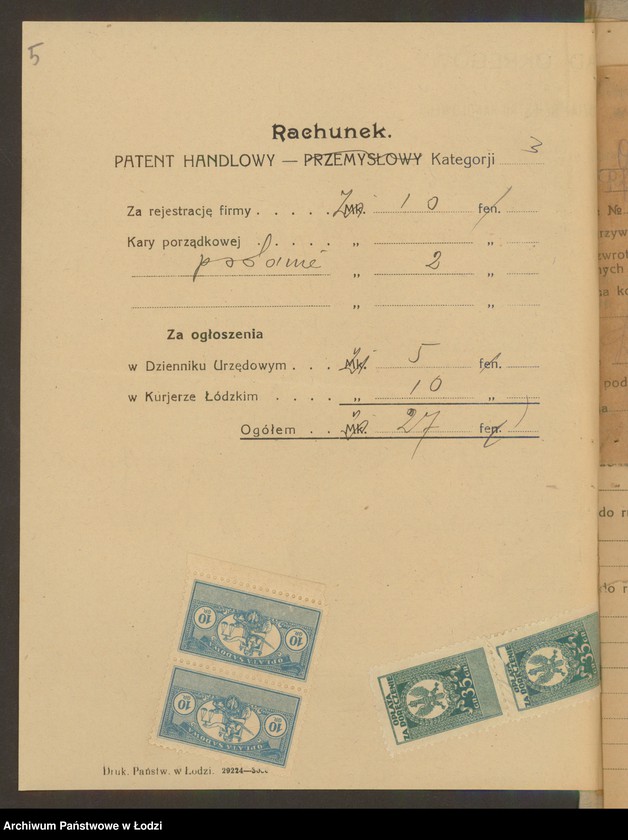 Obraz 7 z jednostki "Pinkus Fajfer- sklep kolonialno- spożywczy- Pabianice"