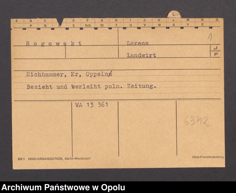 Obraz 3 z jednostki "[Rogowski Lorenz, zam. Eichhammer]"