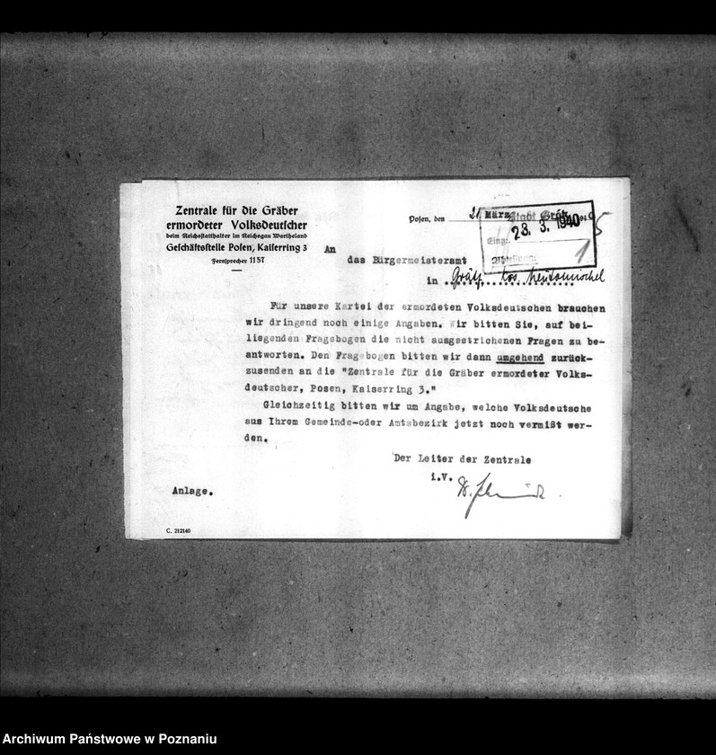 Obraz 9 z jednostki "Amtliche Meldungen Kreis Grätz (Grodzisk)"