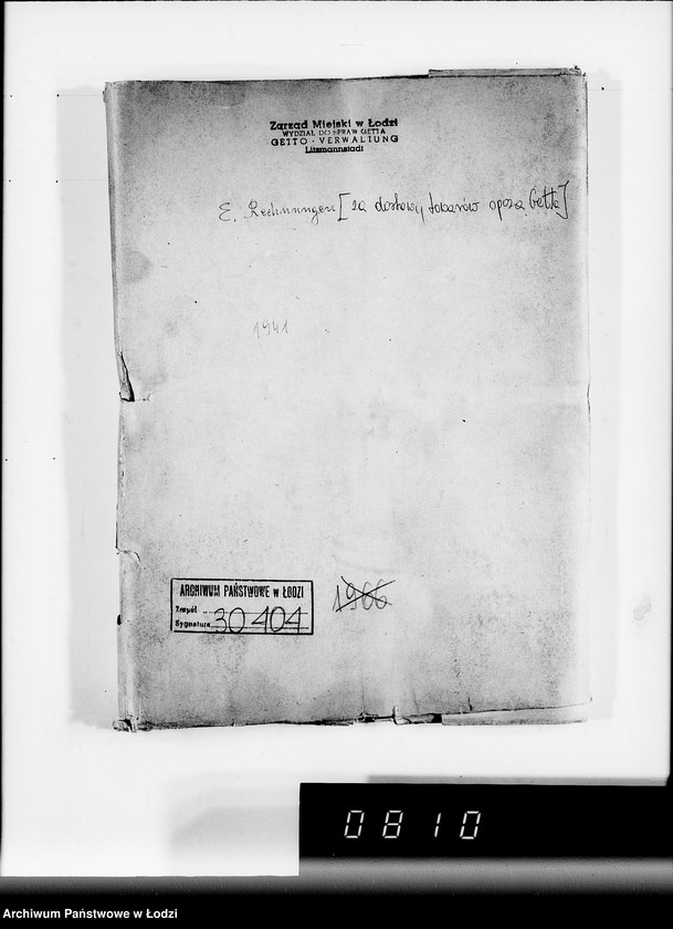 Obraz 4 z jednostki "E. Rechnungen [za dostawy towarów spoza Getta]"