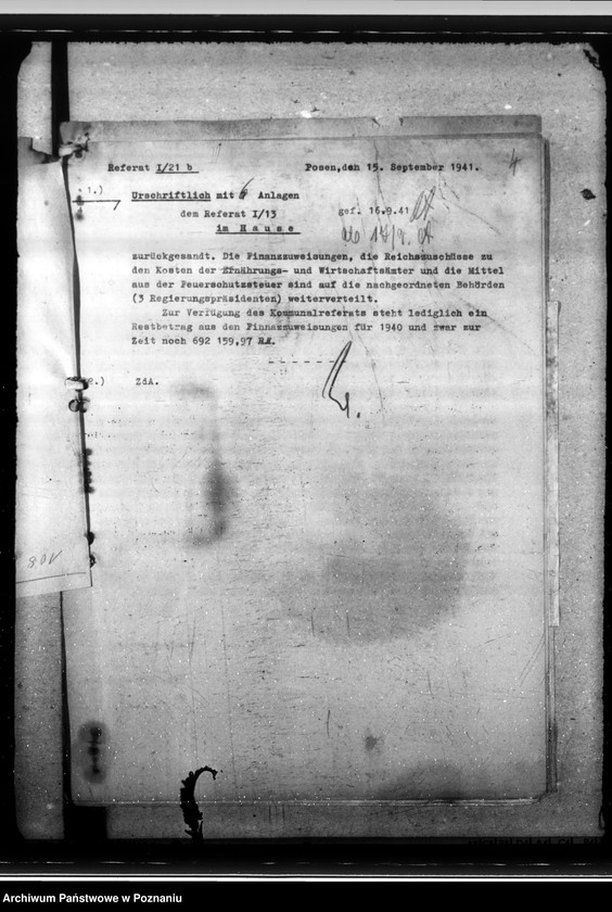 Obraz 8 z jednostki "Kirchenbücher - Gausippenamt. Verwaltung der Landkreise. Landesplannungen. Polenpolitik. Todesursachenbezeichnung. Leuchtpetroleum."