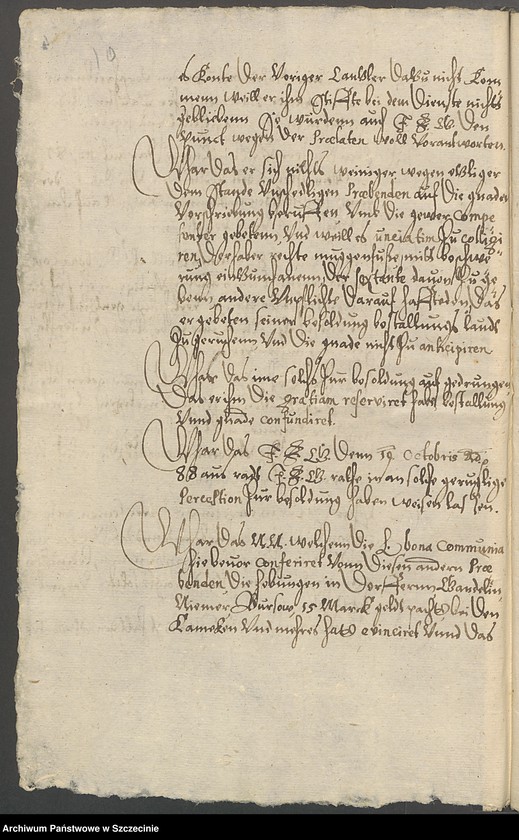 Obraz 12 z jednostki "Dr. Christian Schwartz contra Stiftsvogt Martin v[on] Kleist und den Kammerrat Reimer v[on] Wolde zu Dargen [Dargiń] und Wusterbarth [Ostre Bardo]."