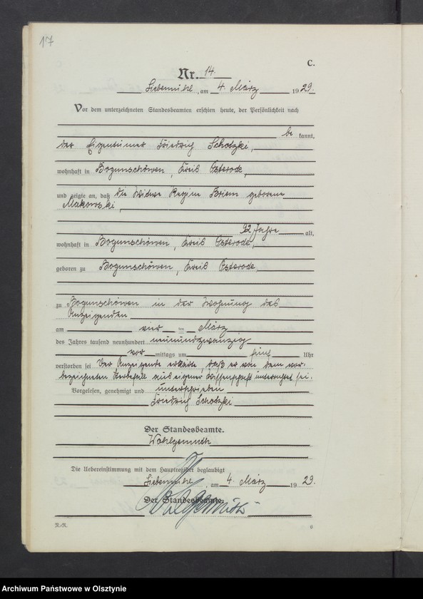 image.from.unit.number "Sterbe-Neben-Register Nr 1 - 43"