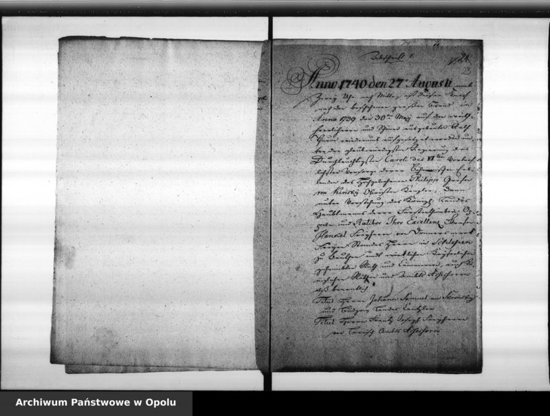 Obraz 19 z jednostki "Die im Jahre 1818 erfolgte Abnahme und Wiederaufsetzung des Knopfes auf dem hiesigen Rathaus - Thurme so wie die darinn gefundenen als auch jetzt wiederum hieneingethanen Nachrichten Vol. X"