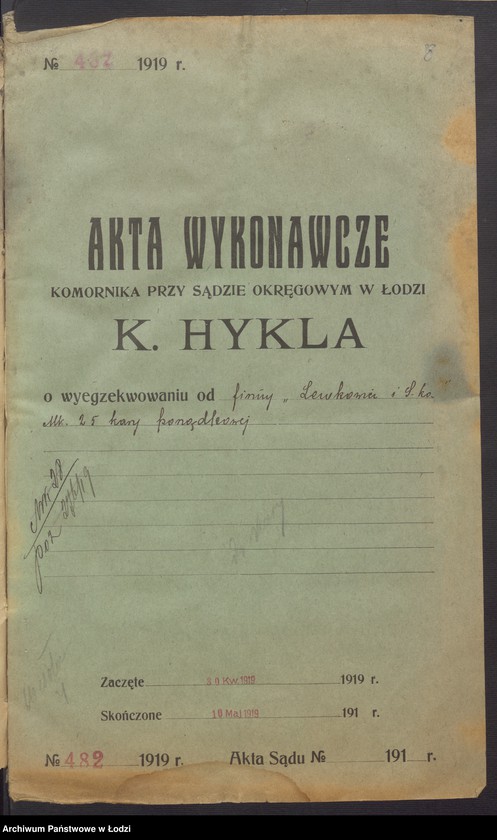 Obraz 10 z jednostki "Szyja Lewkowicz i S-ka – eksploatacja stolarni mechanicznej"