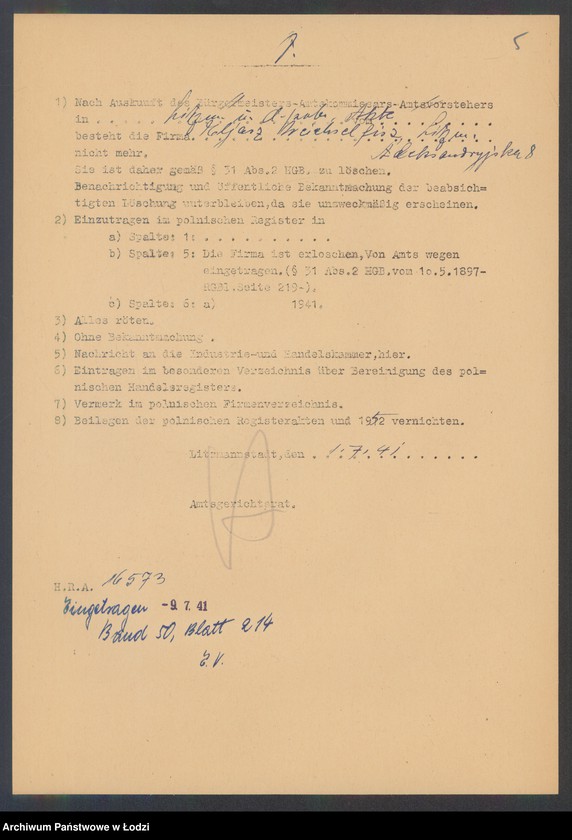 Obraz 7 z jednostki "Eljasz Weichsefisz- sprzedaż skór, dodatków szewskich i farb malarskich"