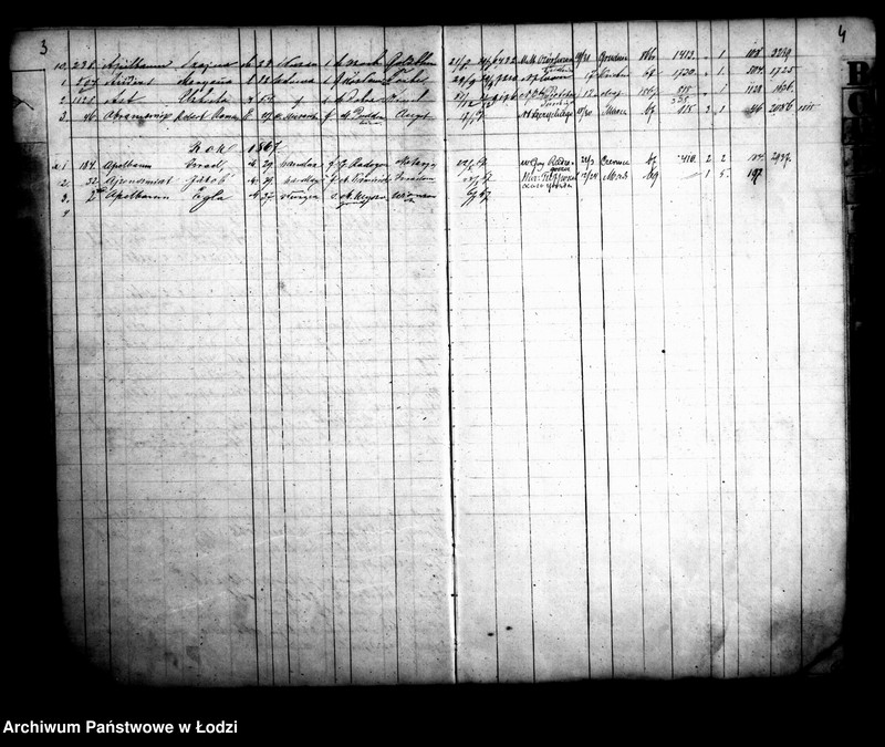 Obraz 6 z jednostki "Kontrola osób za przesiedleniami do miasta Łodzi przybyłych od początku roku 1865"