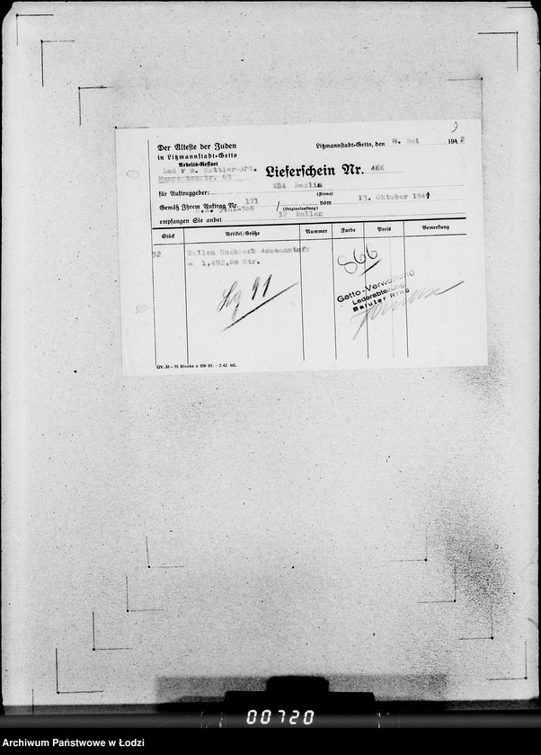 Obraz 13 z jednostki "306 Rucksack. Rücklieferung"