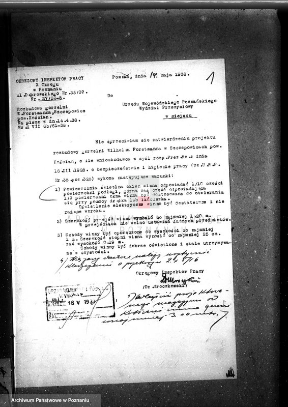 Obraz 5 z jednostki "/Gorzelnia W. Forstmanna Szczepowice, pow. kościański projekt rozbudowy/"