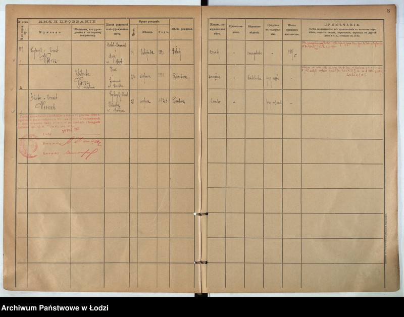 Obraz 9 z jednostki "[Księga ludności stałej m. Łodzi guberni piotrkowskiej nr domu 489-495]"