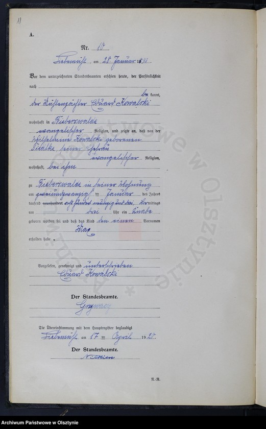 image.from.unit.number "Geburts-Neben-Register Nr 1 - 167"