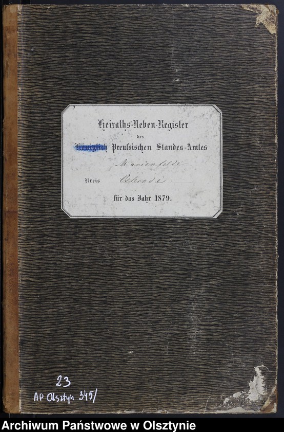 image.from.unit.number "Heiraths-Neben-Register Nr 1 - 23"