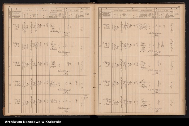image.from.unit.number "Księga obejmująca wpisy wypadków śmierci Izraelitów w okręgu metrykalnym Krakowskim na rok 1891"