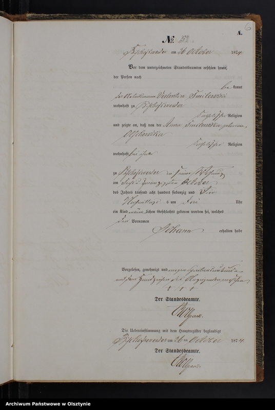 image.from.team "Urząd Stanu Cywilnego w Biskupcu Pomorskim pow. iławski (dawny pow. suski )"