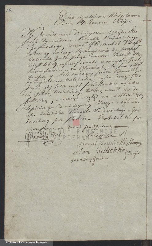 image.from.unit.number "Księga czeladników zgromadzenia kunstu korduainskiego i garbarskiego w mieście Władysławowie"