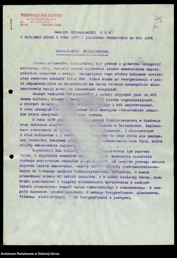 image.from.unit.number "Protokóły z posiedzeń Komisji Wychowania, Oświaty i Kultury Wojewódzkiej Rady Narodowej w Zielonej Górze; Nr 14, 1 - 5"