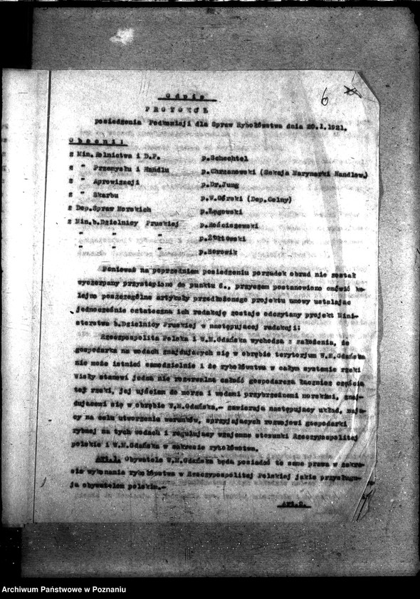 Obraz 10 z jednostki "Sprawy szczegółowo-administracyjne Pertraktacje z Niemcami w sprawie rybołówstwa morskiego"