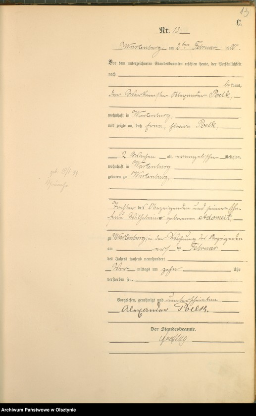 image.from.unit.number "Sterbe-Haupt-Register Nr 1 - 154"