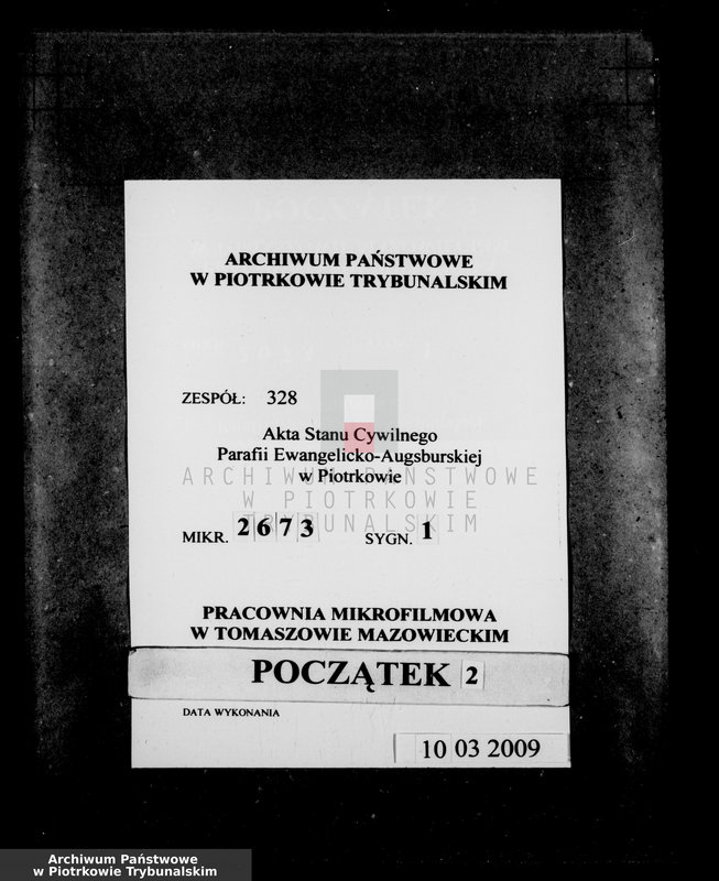 Obraz z zespołu "Akta stanu cywilnego Parafii Ewangelicko - Augsburskiej w Piotrkowie"