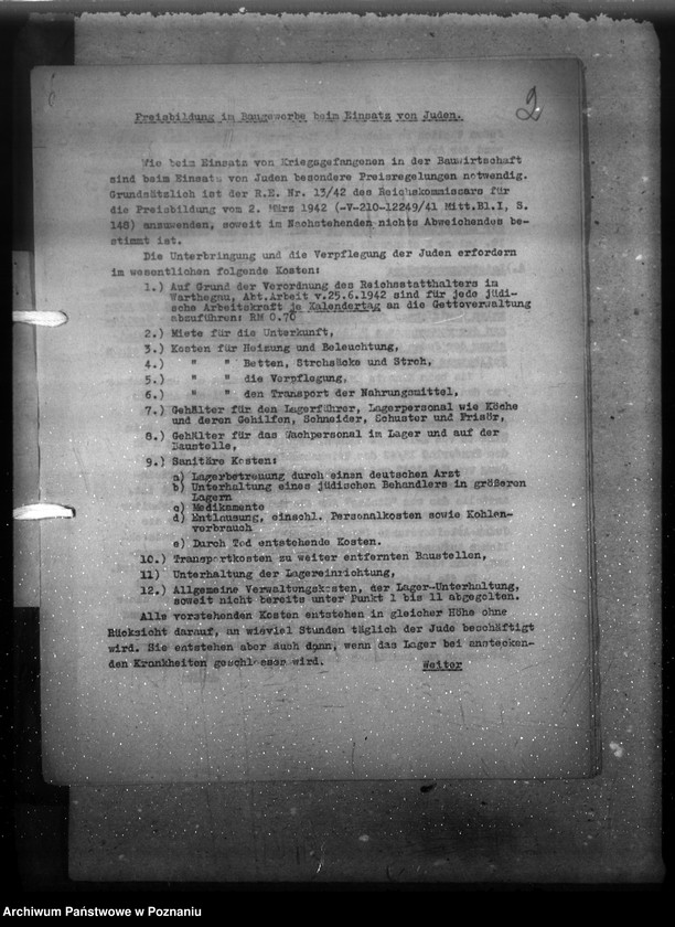 Obraz 6 z jednostki "Kształtowanie cen w budownictwie przy zatrudnianiu Żydów"