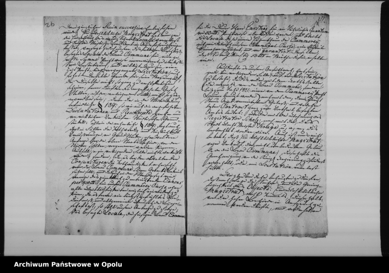 Obraz 20 z jednostki "Acta betreffend die Einrichtung eines neuen Schank-Locals unterm Rathause und Verpachtung desselben an die hiesige Brau-Commune zum Bier Ausschank Vol: 5 de anno 1826"