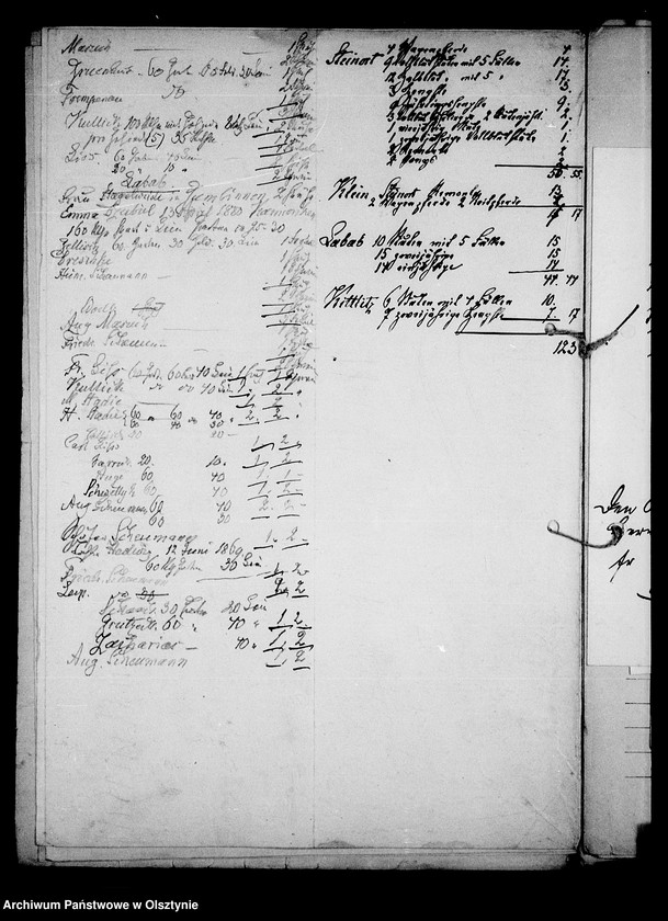 image.from.unit.number "/Akten betr. Berufs- u. Gewerbezählung in den zu Steinort gehörenden Gütern/"