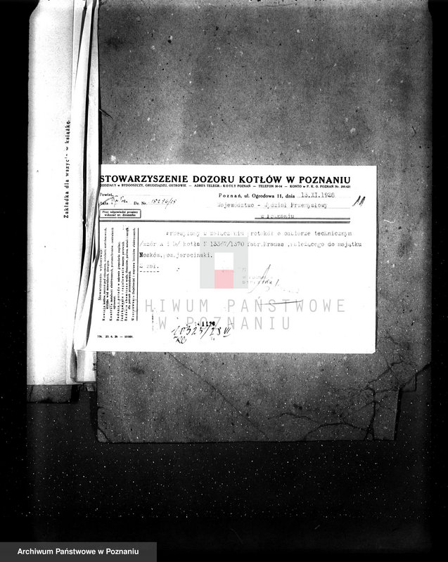 Obraz 15 z jednostki "Kolejka polna w Parzęczewie pow. jarociński własność Fischer - Mollard nr fabr 1370, nr woj. 6164"