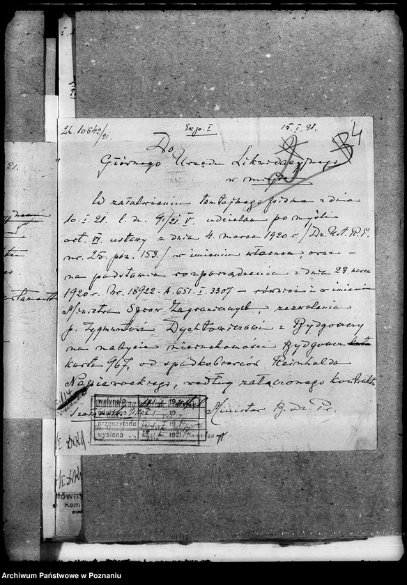 Obraz 8 z jednostki "Sprawy agrarnej reformy - Główny Urząd Likwidacyjny w Poznaniu"